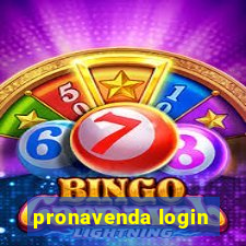 pronavenda login